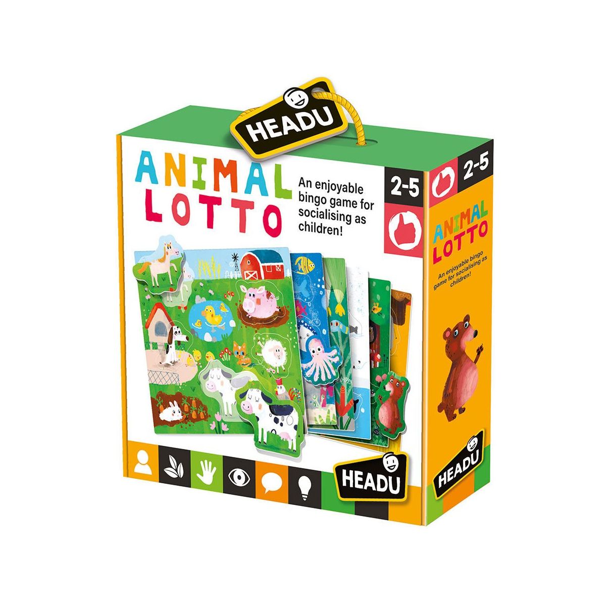 Headu 22847 2-5 Yaş Animal Lotto Montessori Puzzle Oyunu Fiyatları