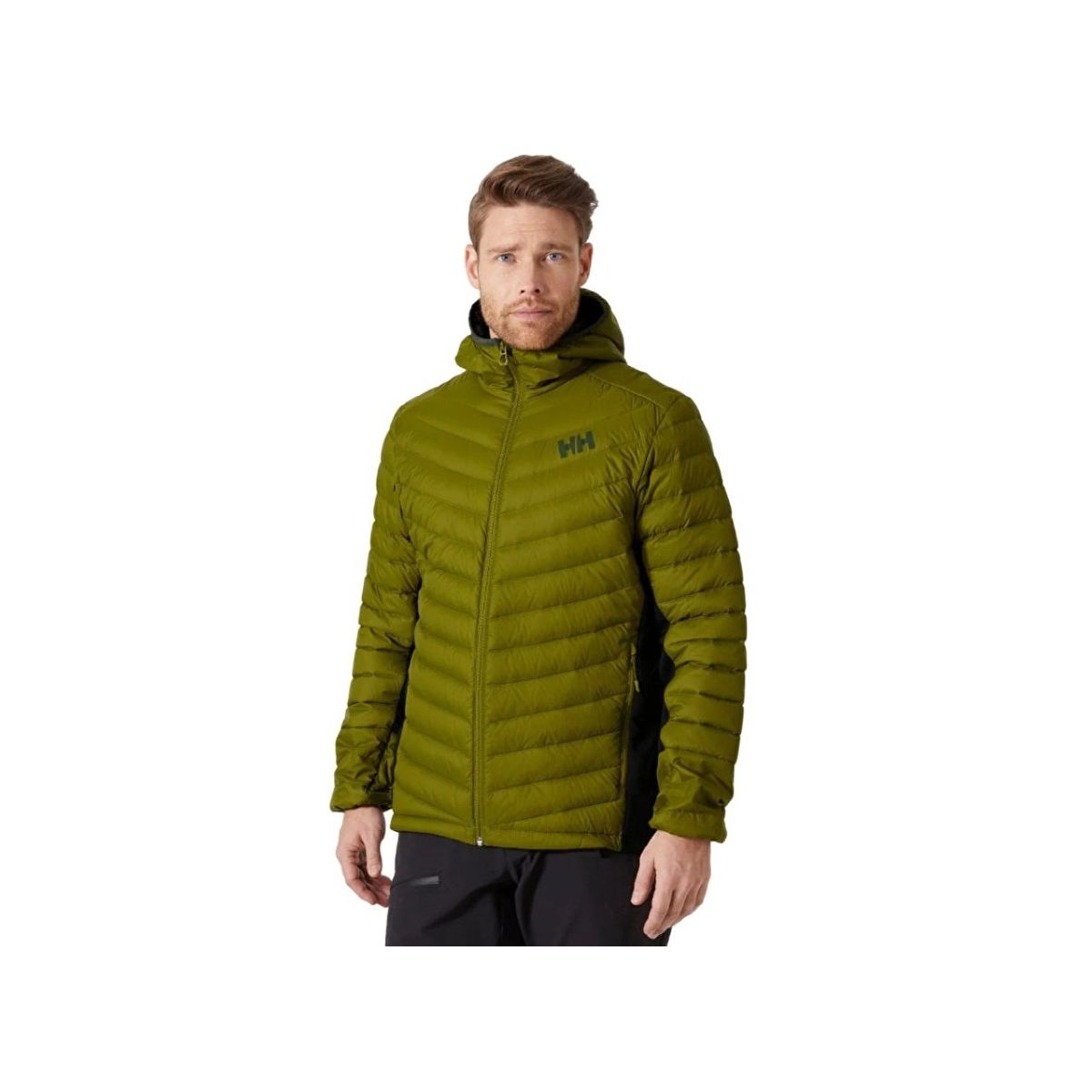 Helly Hansen Yeşil Verglas Hooded Down Hybrid