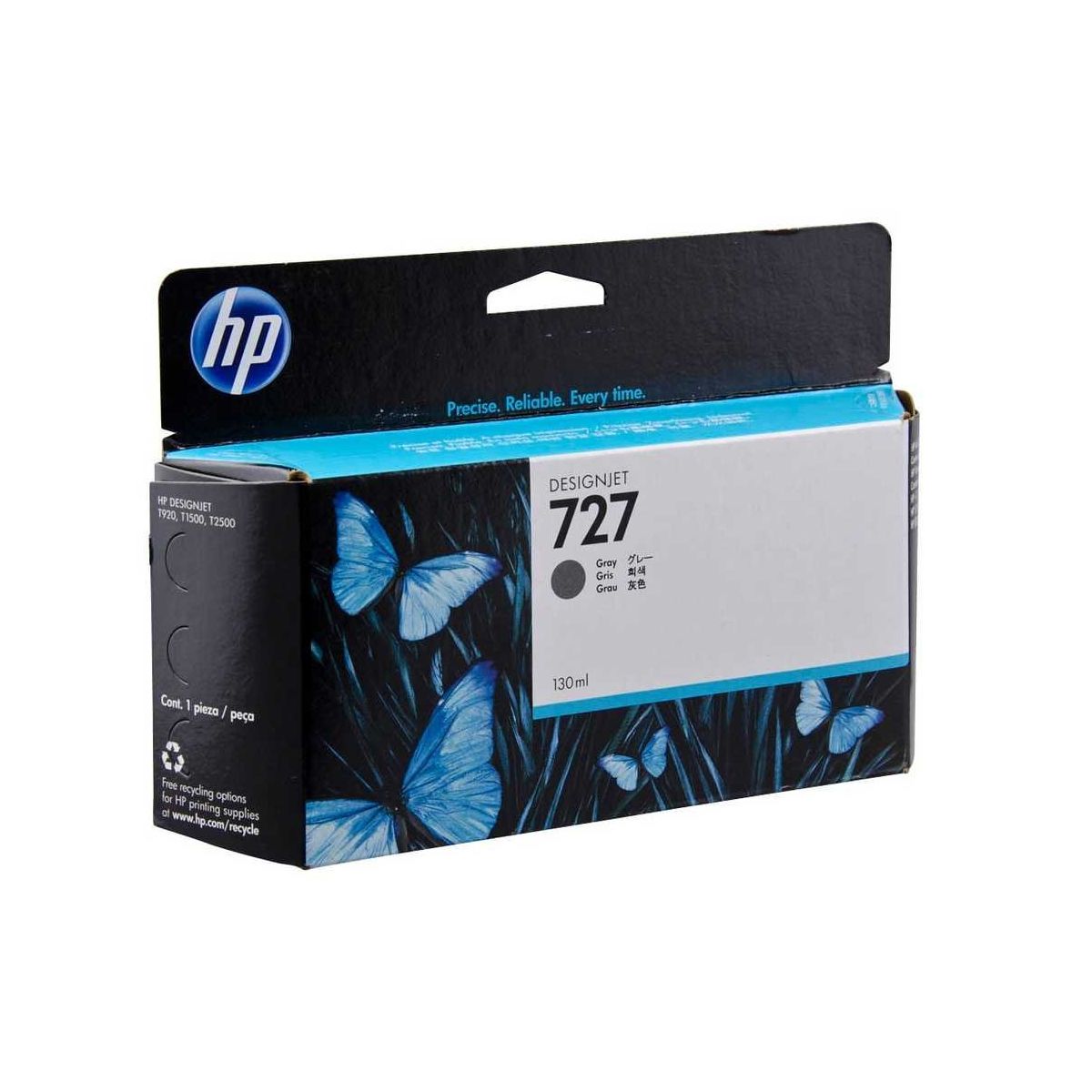 HP B3P24A 727 130-ml Gray Ink Cartridge