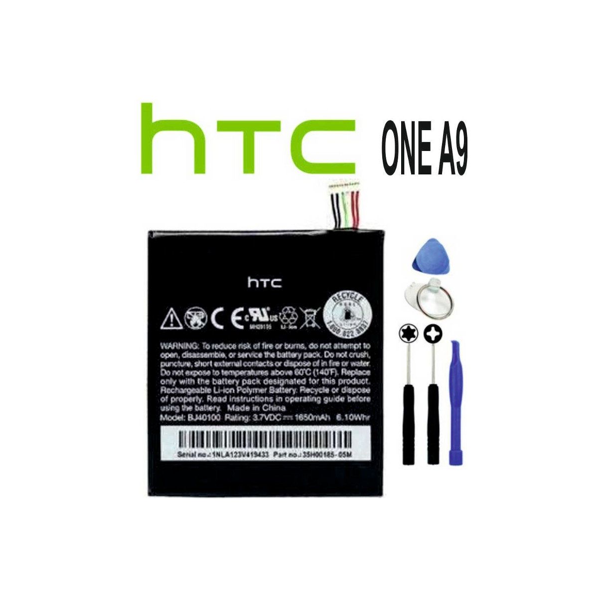 thumbnail image 2 of Replacement Battery B2PQ9100 35H00252-00M For HTC One A9 - A9U, A9T, A9W 2 of 6
