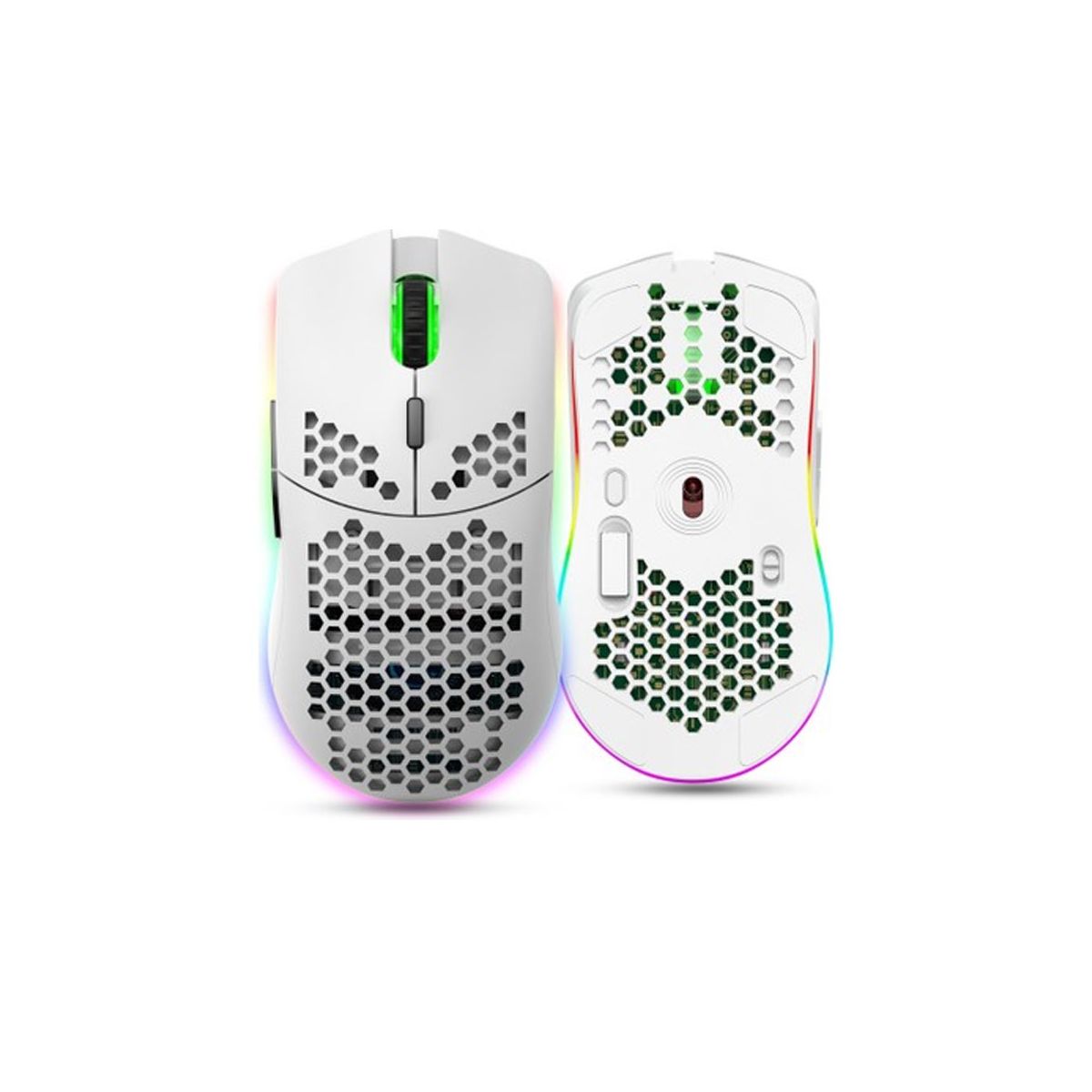 HXSJ T66 Beyaz 4 Hızlı Ayarlanabilir DPI Kablosuz Rgb Fare Fiyatları ve