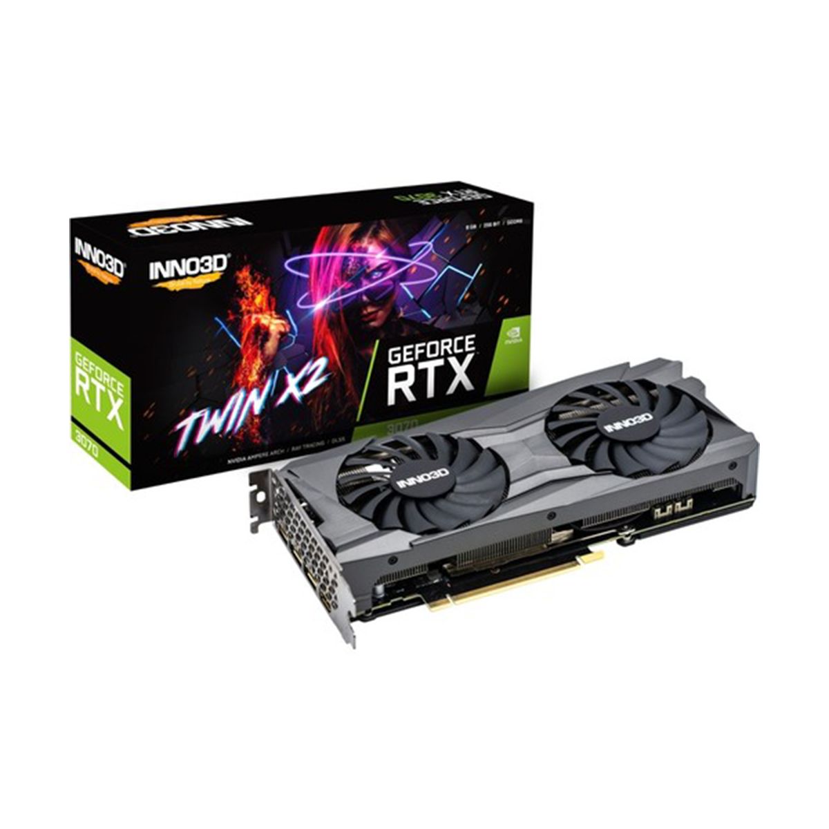 Inno3D RTX 3070 Twin X2 LHR N30702-08D6-171032LH 8GB GDDR6 256 Bit