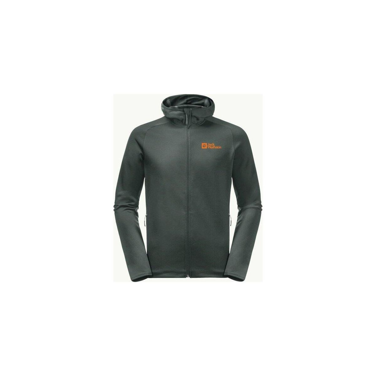 Jack Wolfskin 1710541-4161 Yeşil Baiselberg Hooded Fz M Erkek