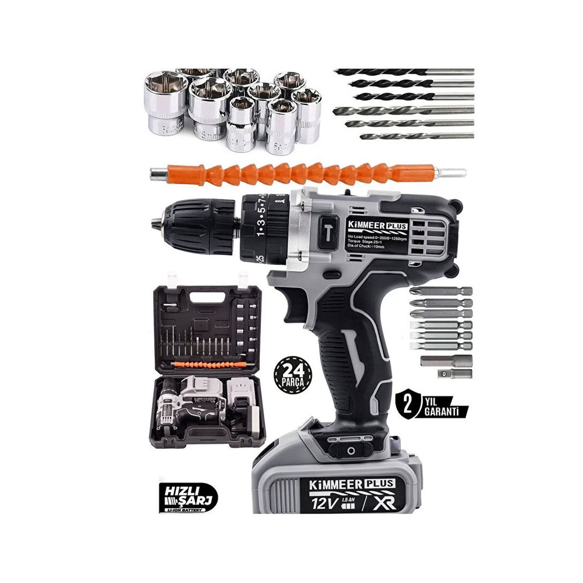 Jetta Power Tools Kimmeer Plus Profesional 58 VF Çelik Şanzıman 24