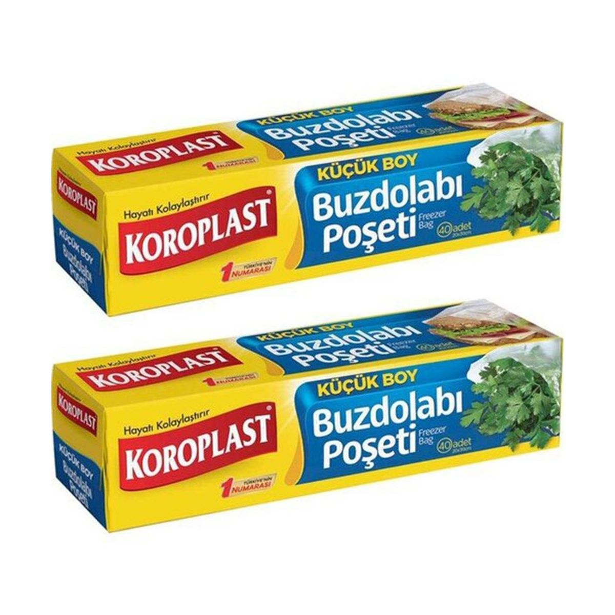 Koroplast Kilitli Buzdolabı Poşeti Büyük Boy