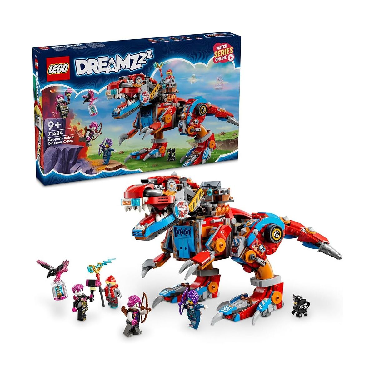 Lego 71484 917 Parça Dreamzzz Cooper'ın Robot Dinozoru C-Rex