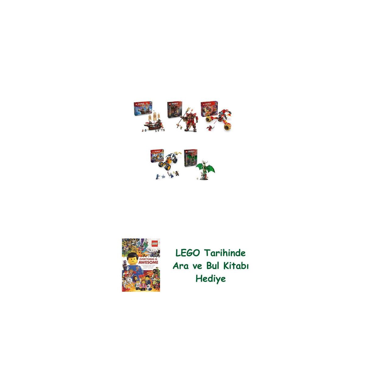 Lego 71848 + 71846 + 71830 + 71811 + 71847 Ninjago Seti 322