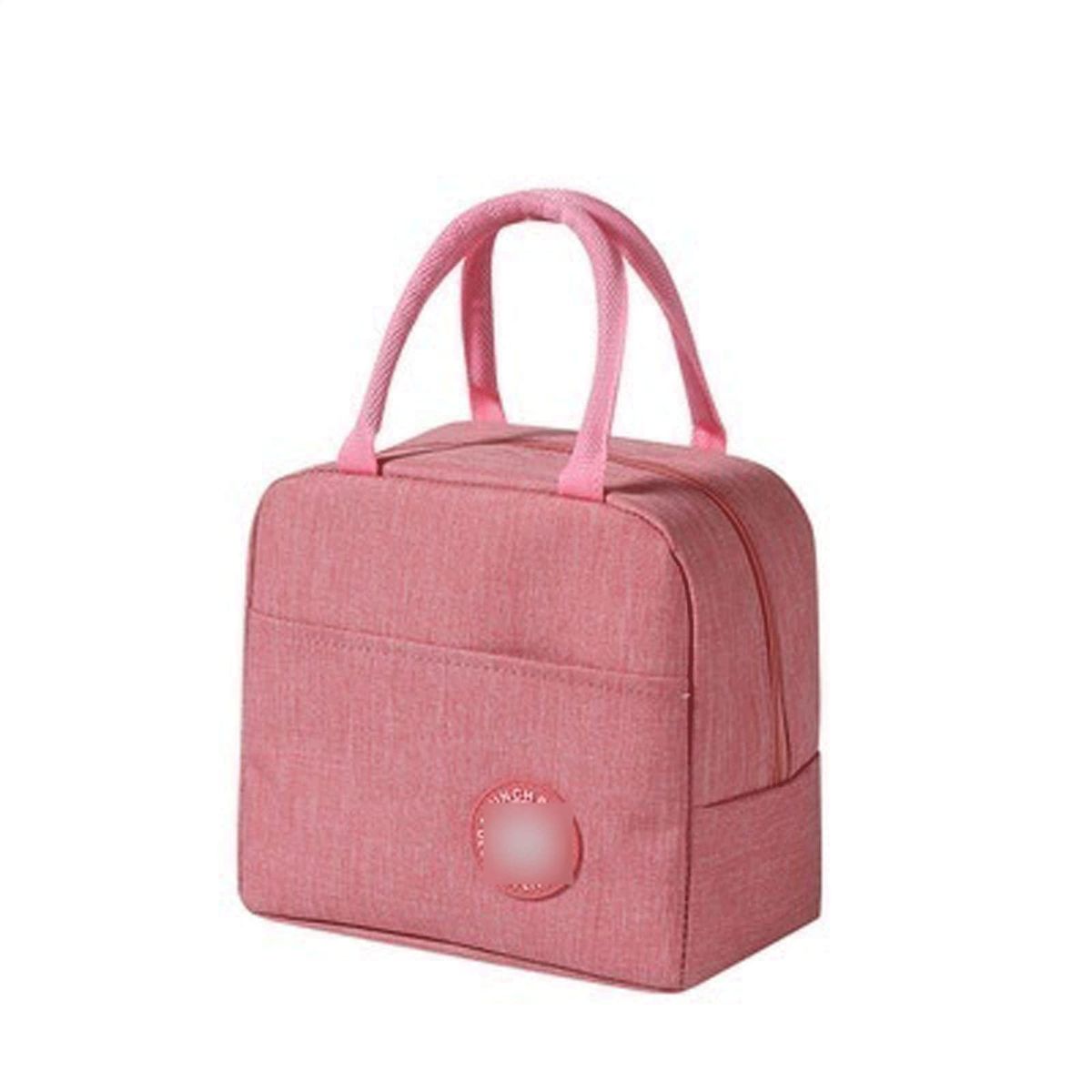 Cooler Lunch Box Portable Insulated Canvas Lunch Bag For Picnic