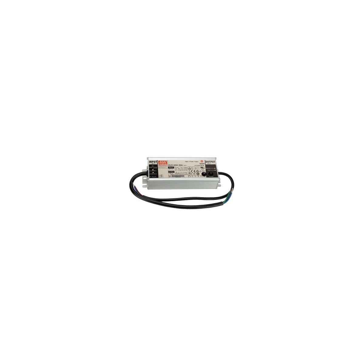 Mean Well HLG-60H-24A LED Power Supply Transformer SNT 24V/DC/0-2.5A/60W IP65 Transformer for Lighting