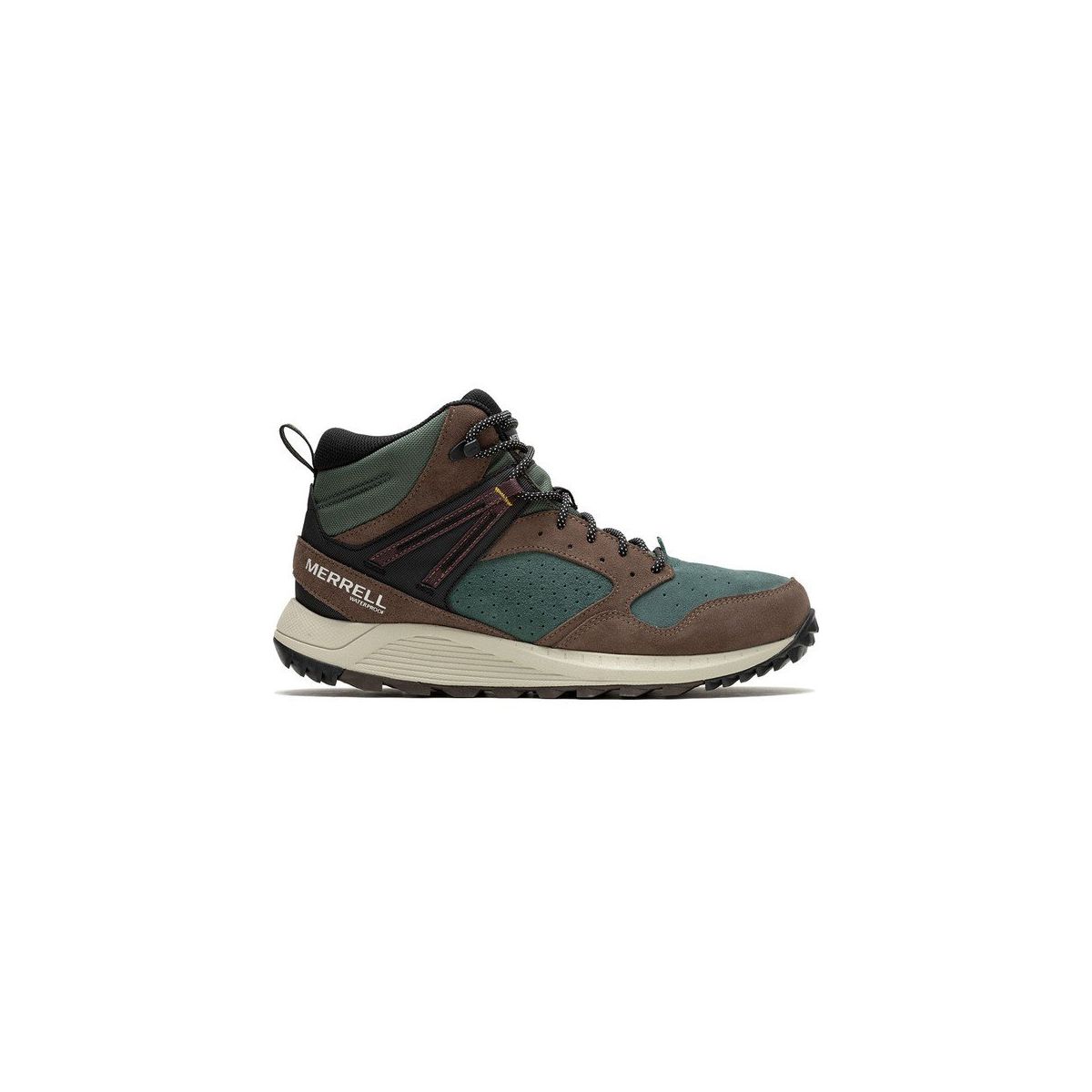 Merrell J068031-Fot Wildwood Mid Leather Wp Yeşil Erkek Outdoor