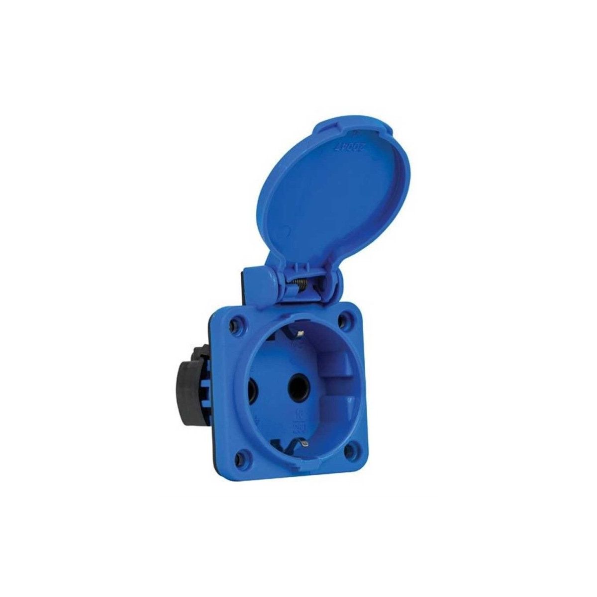 Mete Enerji 40402506 Mavi 1x16A Yaylı Sistem Arka Giriş Pano Prizi