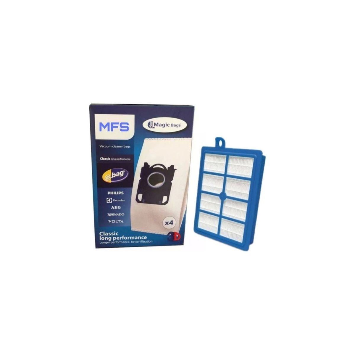 1 sacchetto per aspirapolvere (per testare) adatto per AEG – AVQ 2107 Viva Quickstop Aspirapolvere di dustwave® – Made in Germany + con micro filtro