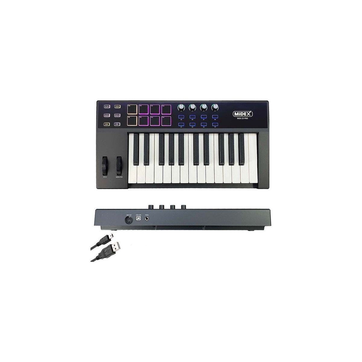 Usb midi on sale keyboard controller