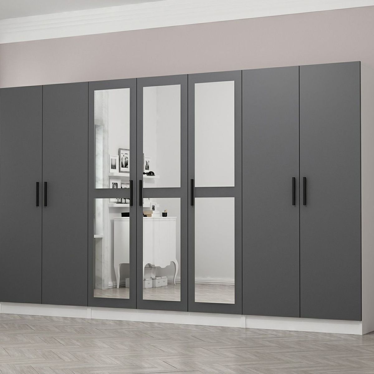 Muhteşem Aynalı Dolap modeli dekorasyonu