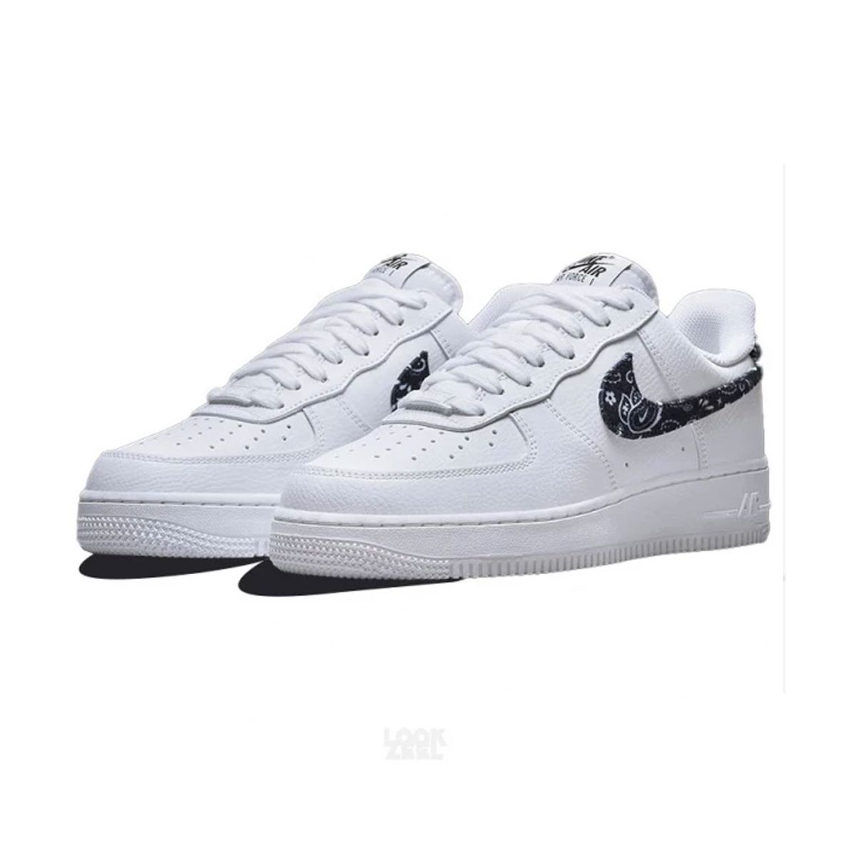 Nike Air Force Low DH4406-101 Paisley Beyaz Siyah Erkek Spor