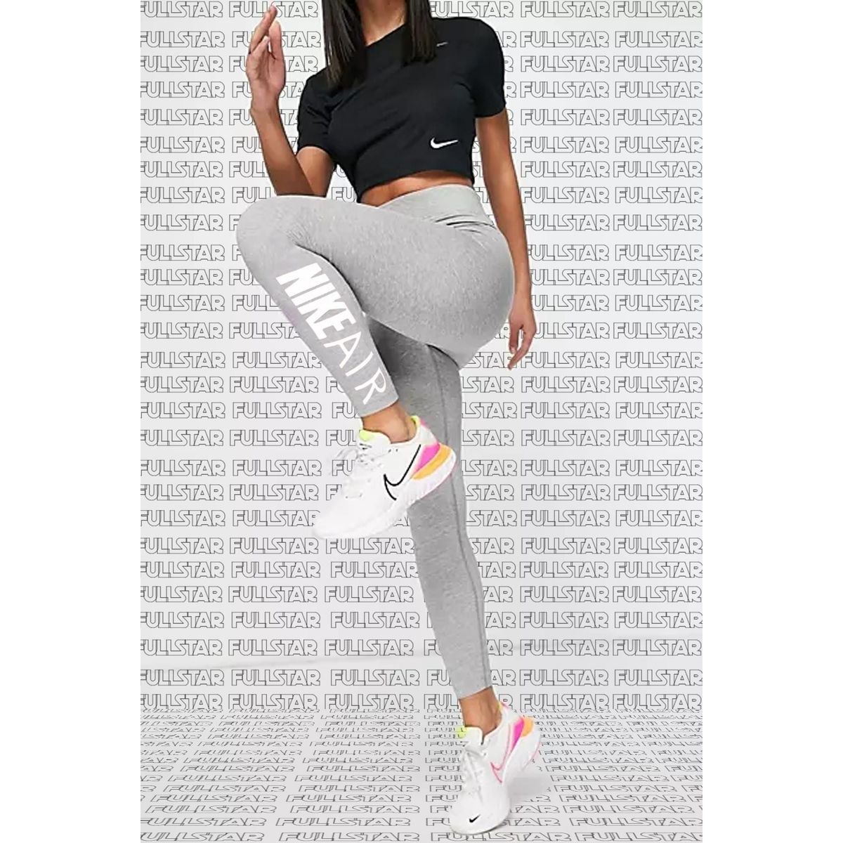 Nike Yoga Ruched 7/8 High Rise Yüksek Belli Tığ İşlemeli Tayt