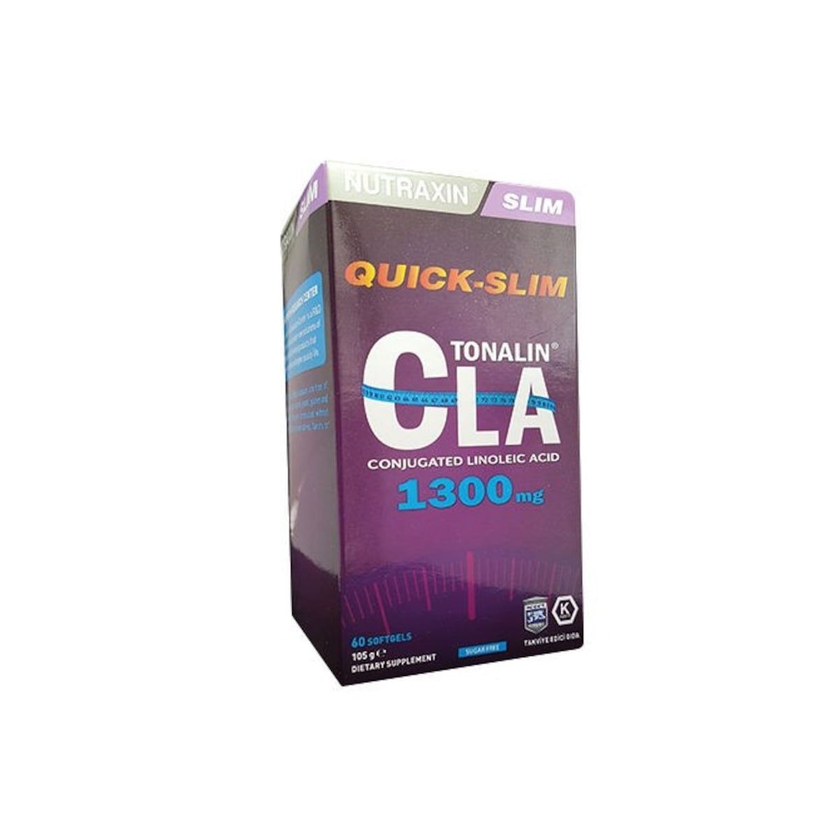 En Ucuz Nutraxin Quick Slim Tonalin CLA 1300mg 60Kapsül (S.K.T 10