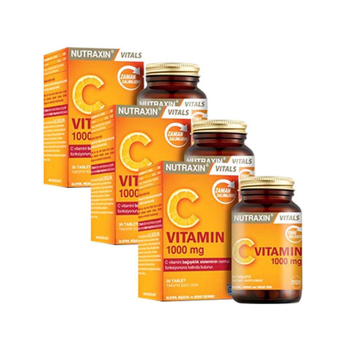 Nutraxin C Vitamini 1000 mg 3x30 Tablet Fiyatları