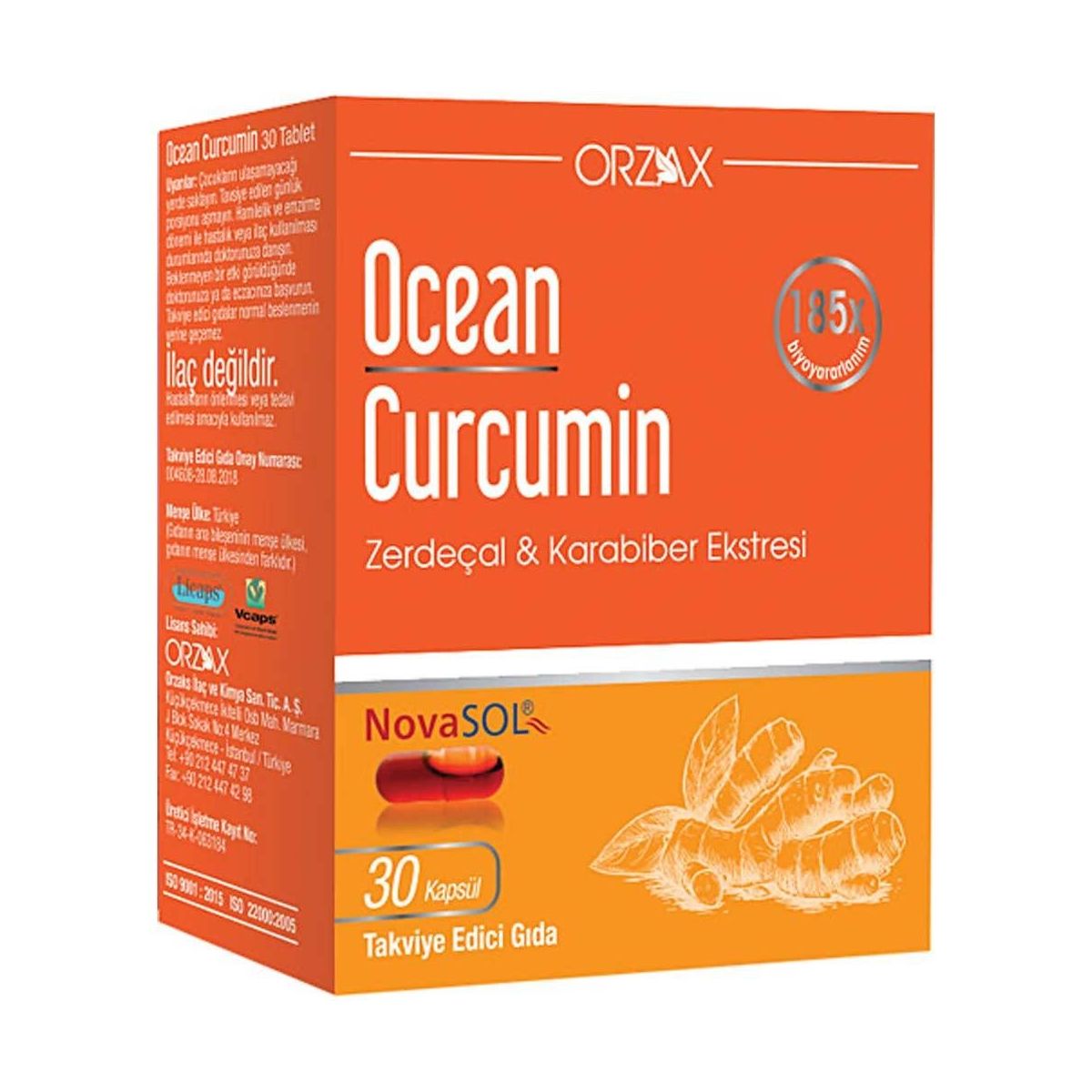 Ocean Curcumin 30 Kapsül Fiyatları