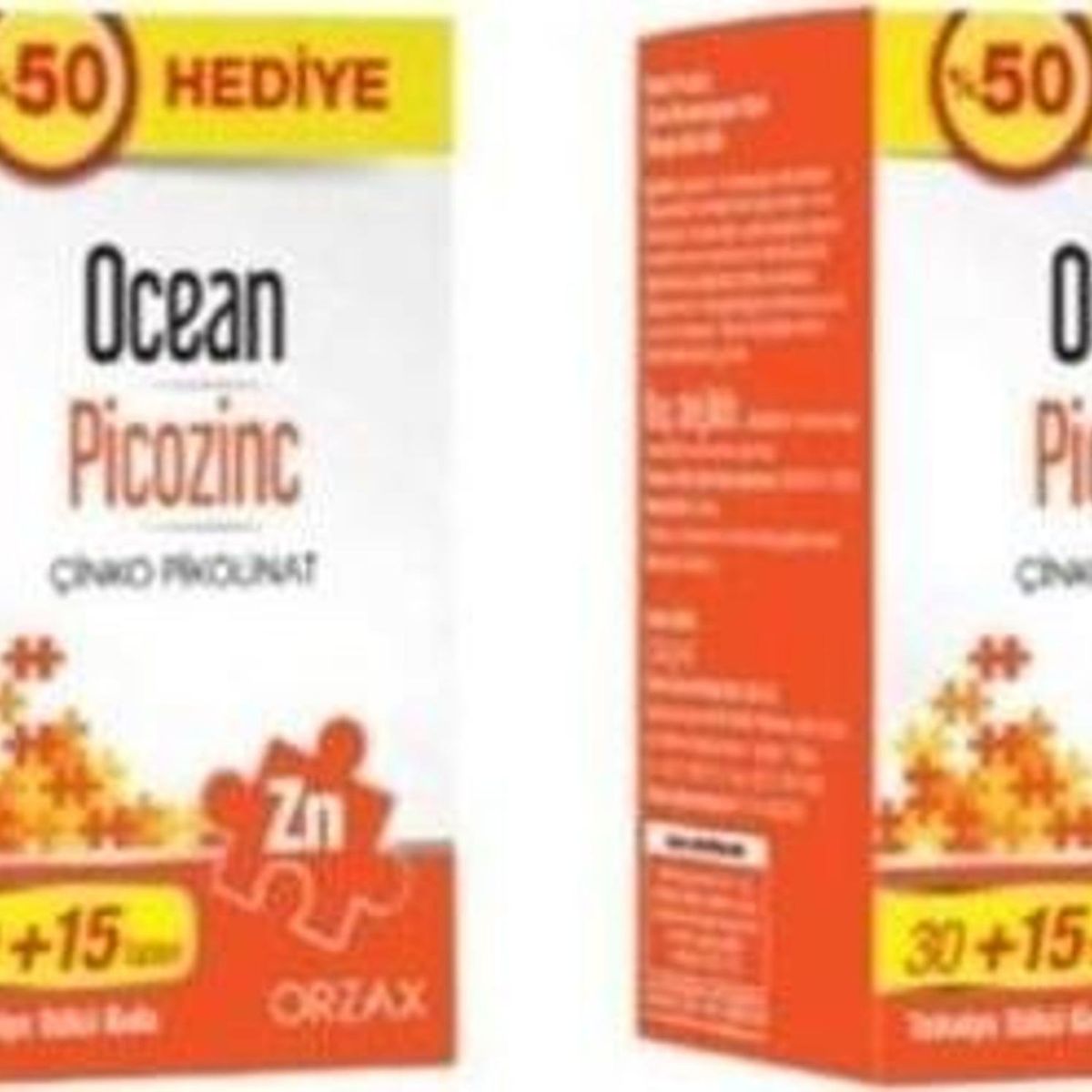Ocean Picozinc Çinko 2x45 Tablet Fiyatları
