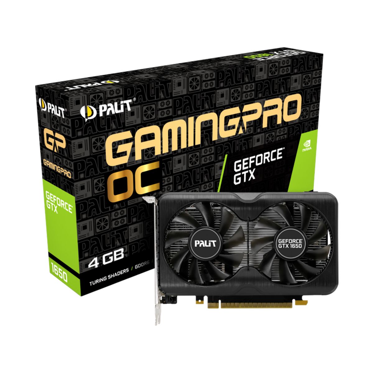 グラフィックボード・グラボ・ビデオカード Palit GamingPro OC GeForce GTX 1650 Palit GTX1650 GP OC 4GB 128Bit GDDR6 HDMI 2Xdp Ekran Kartı