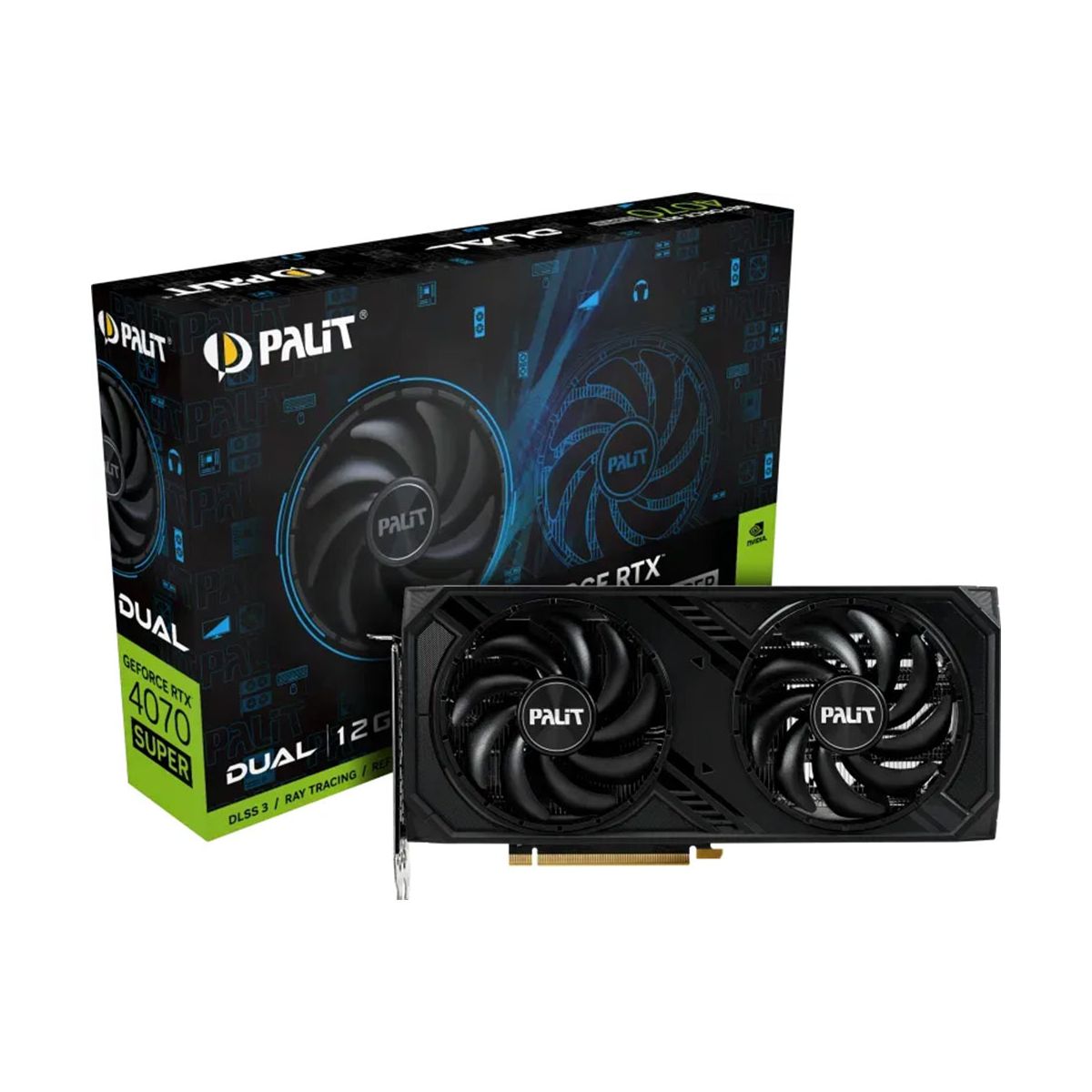 Palit GeForce RTX 4070 Super Dual NED407S019K9-1043D 12GB GDDR6X