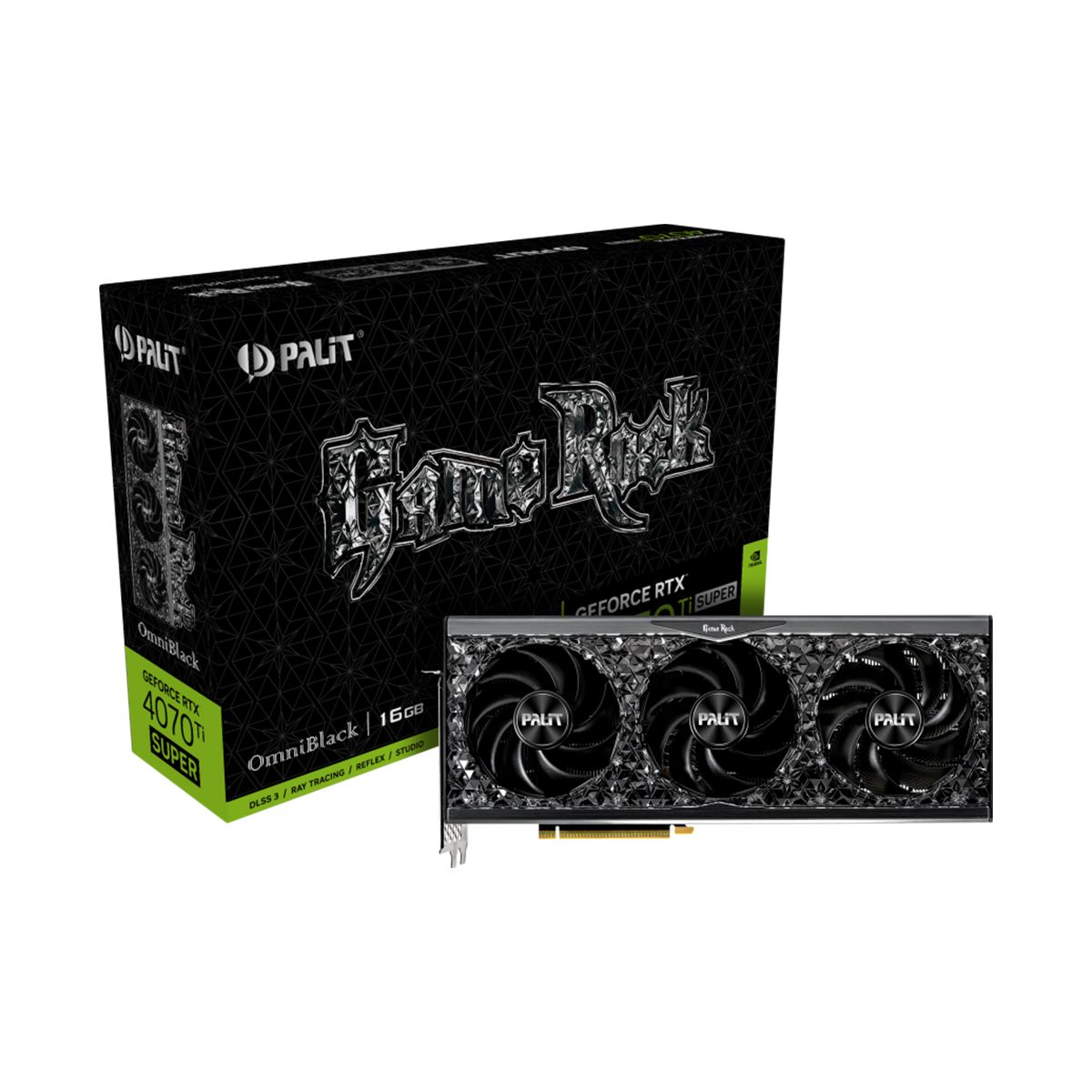 Palit GeForce RTX 4070 Ti Super GameRock OmniBlack NED47TS019T2