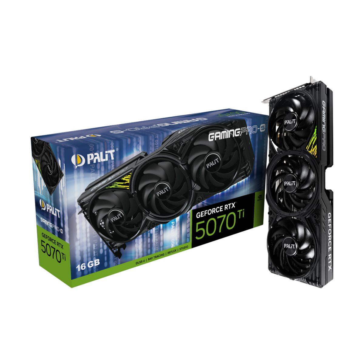 【新品未開封】PALIT RTX 5070 Ti GamingPro 16GB Palit RTX 5070 TI GamingPro NE7507T019T2-GB2031A 256 Bit GDDR7 16