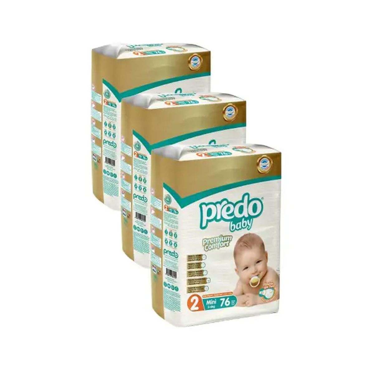 Predo Baby Premium Comfort No:2 Mini 228 Adet Bebek Bezi Fiyatları