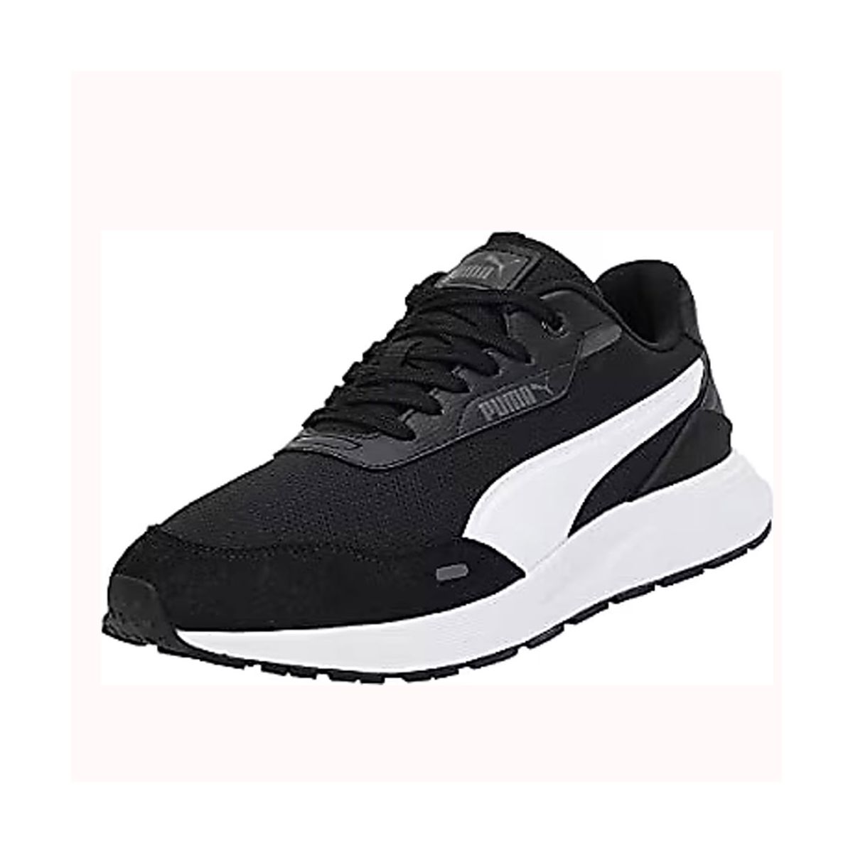 mu Puma 389236 Runtamed Black White Shadow Gray Unisex Spor Ayakkabı