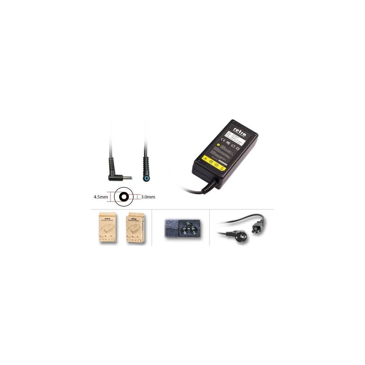 Chargeur / Alimentation Pour HP Folio 13-1053CA - Neuf Sous Emballage - Marque SJ STORE