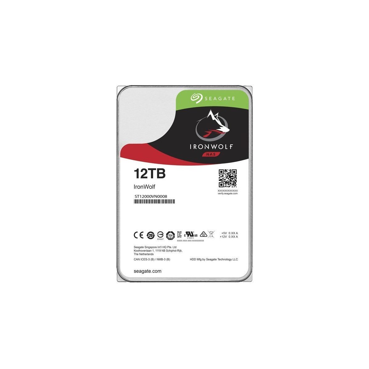Seagate ST12000VN0008 Ironwolf NAS 12TB 3.5 inç Hard Disk