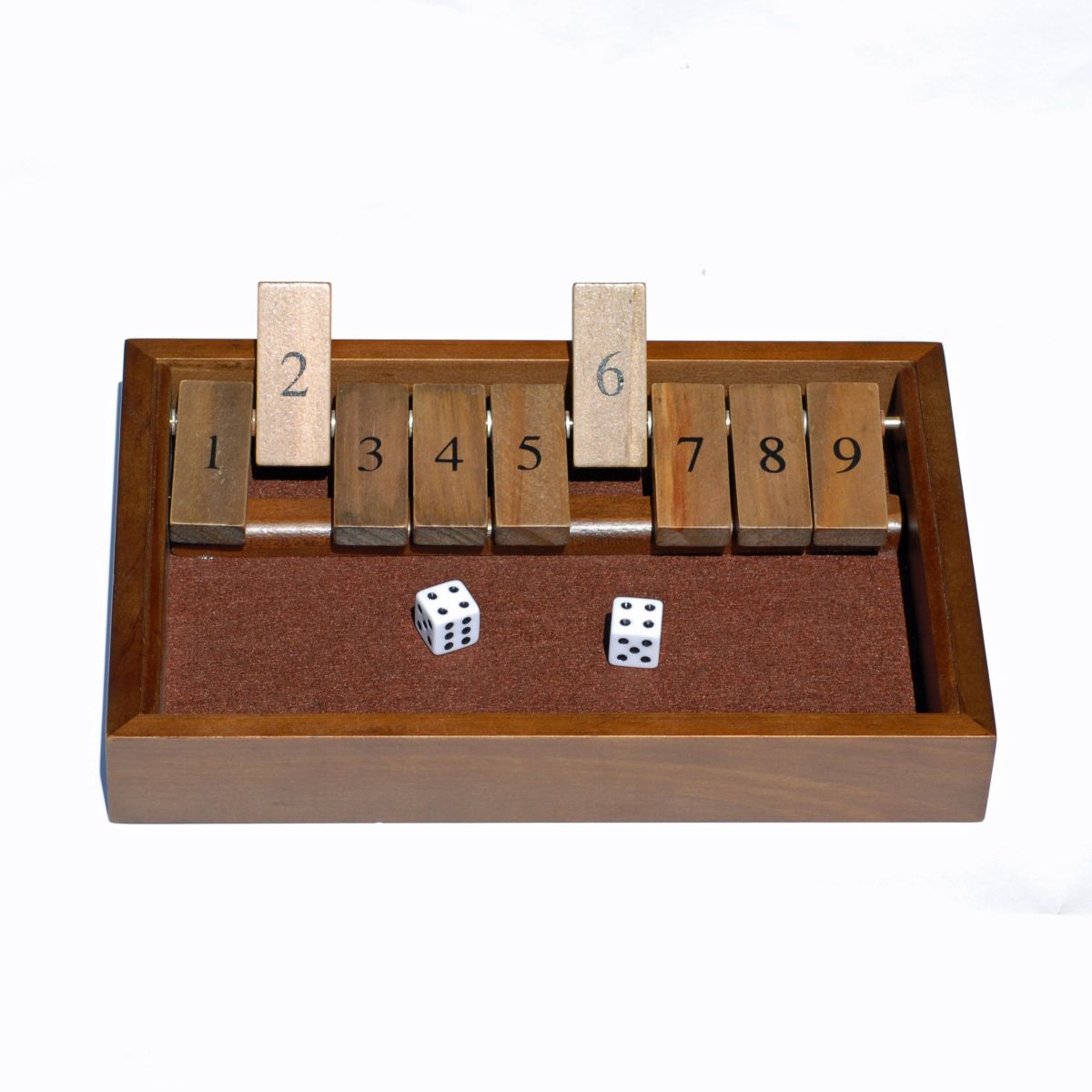 GOTHINK Shut The Box - Gioco Da Tavolo In Legno Per 1-4 Giocatori, Con Dadi, Educativo E Per Feste
