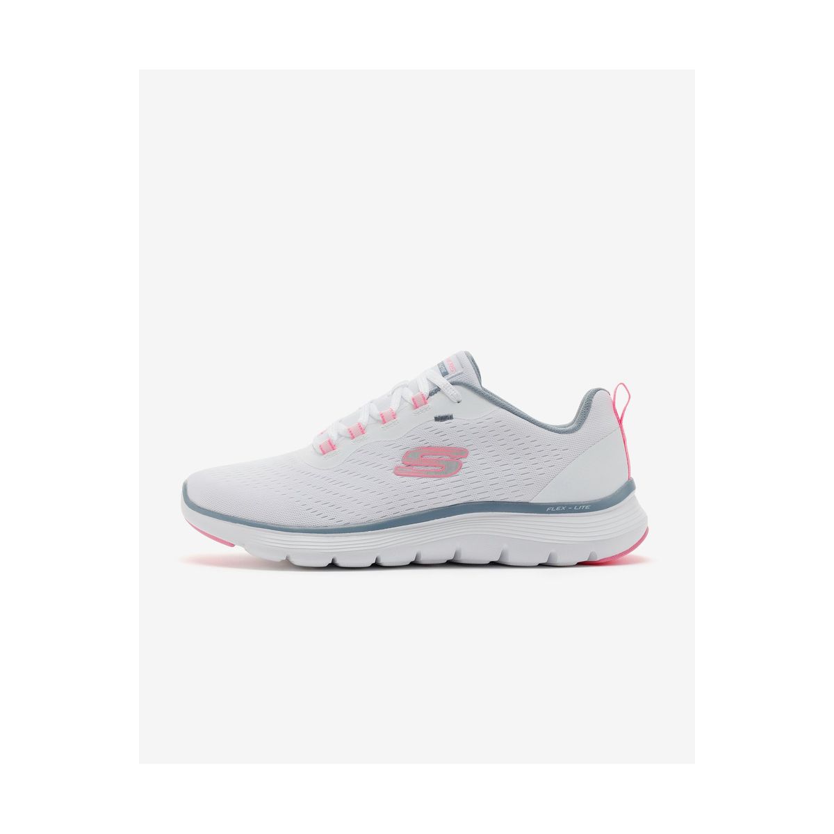Skechers Flex Appeal 5.0 Grey Pink White Women Running Shoes Sneaker  150201-GYMT