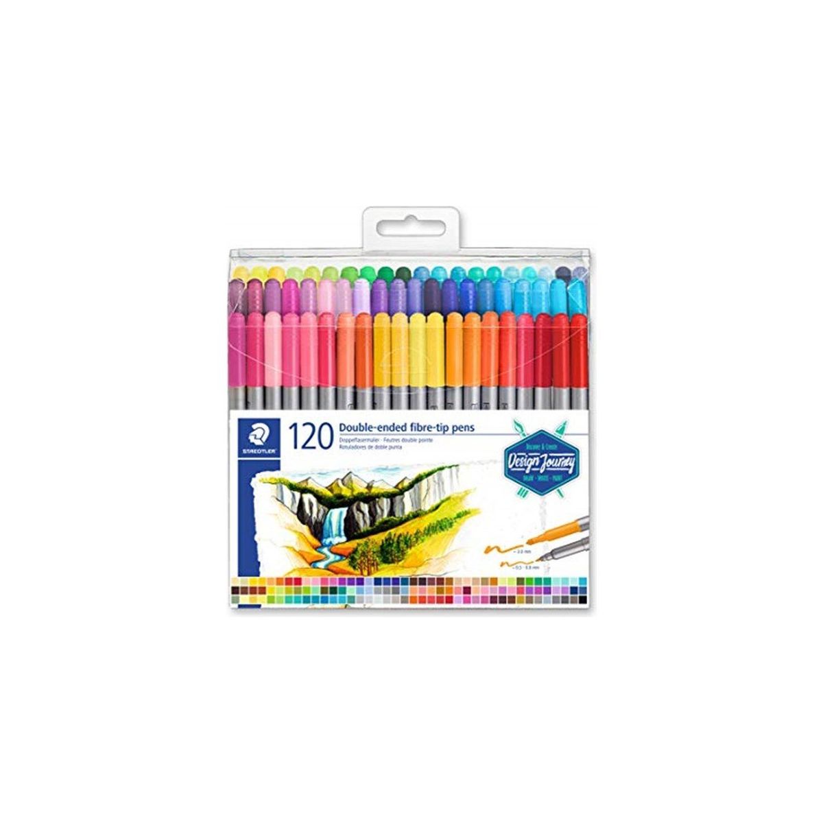 Staedtler 4007817188583 120'li 3200 TB120 Çift Taraflı Keçeli