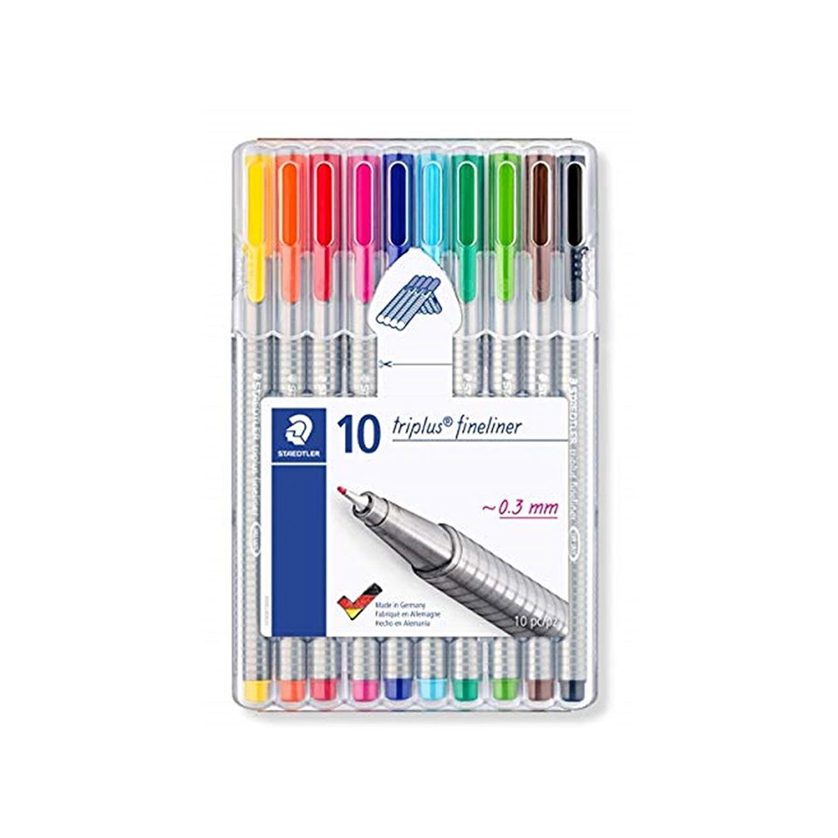 Staedtler Triplus Fineliner Pens 42 Brilliant Colors 0.3mm 334 C42 LU