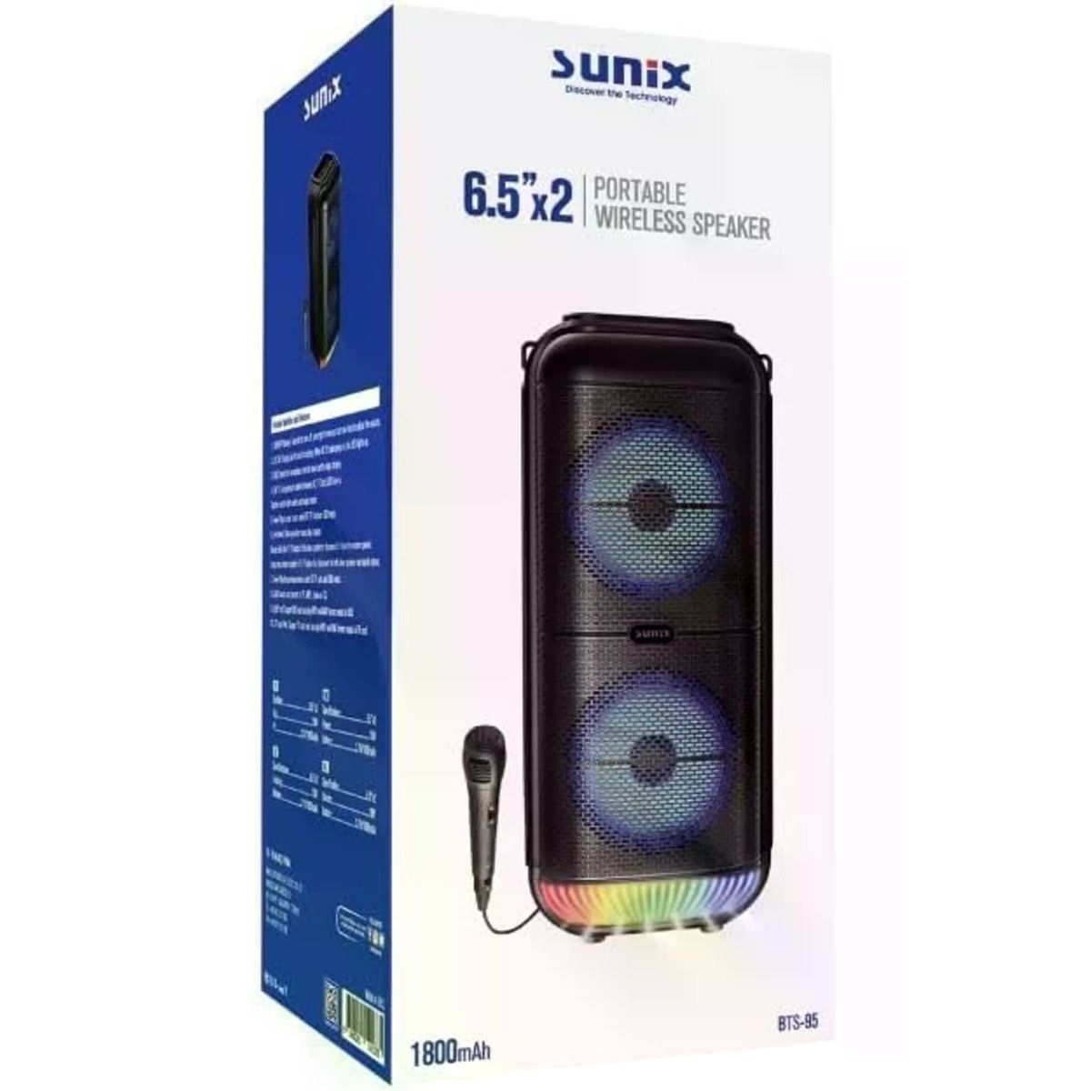 Storemax BTS-95 1800 mAh 6.5 Mikrofonlu Led Işıklı Bluetooth