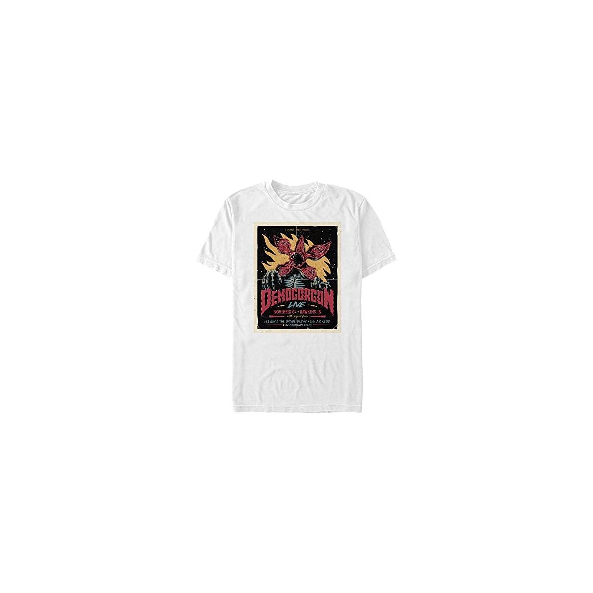 Stranger Things Demogorg - Maglietta a Maniche Corte, Unisex, Taglia S, Nero, Taglia Unica