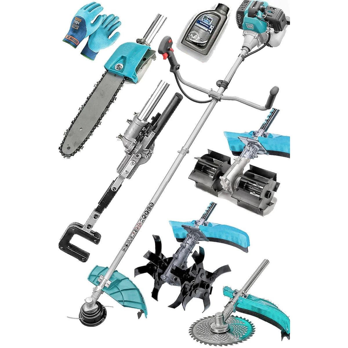 Swazer M9 Benzinli Motorlu Tırpan Çim Biçme Dal Budama Silkme ve