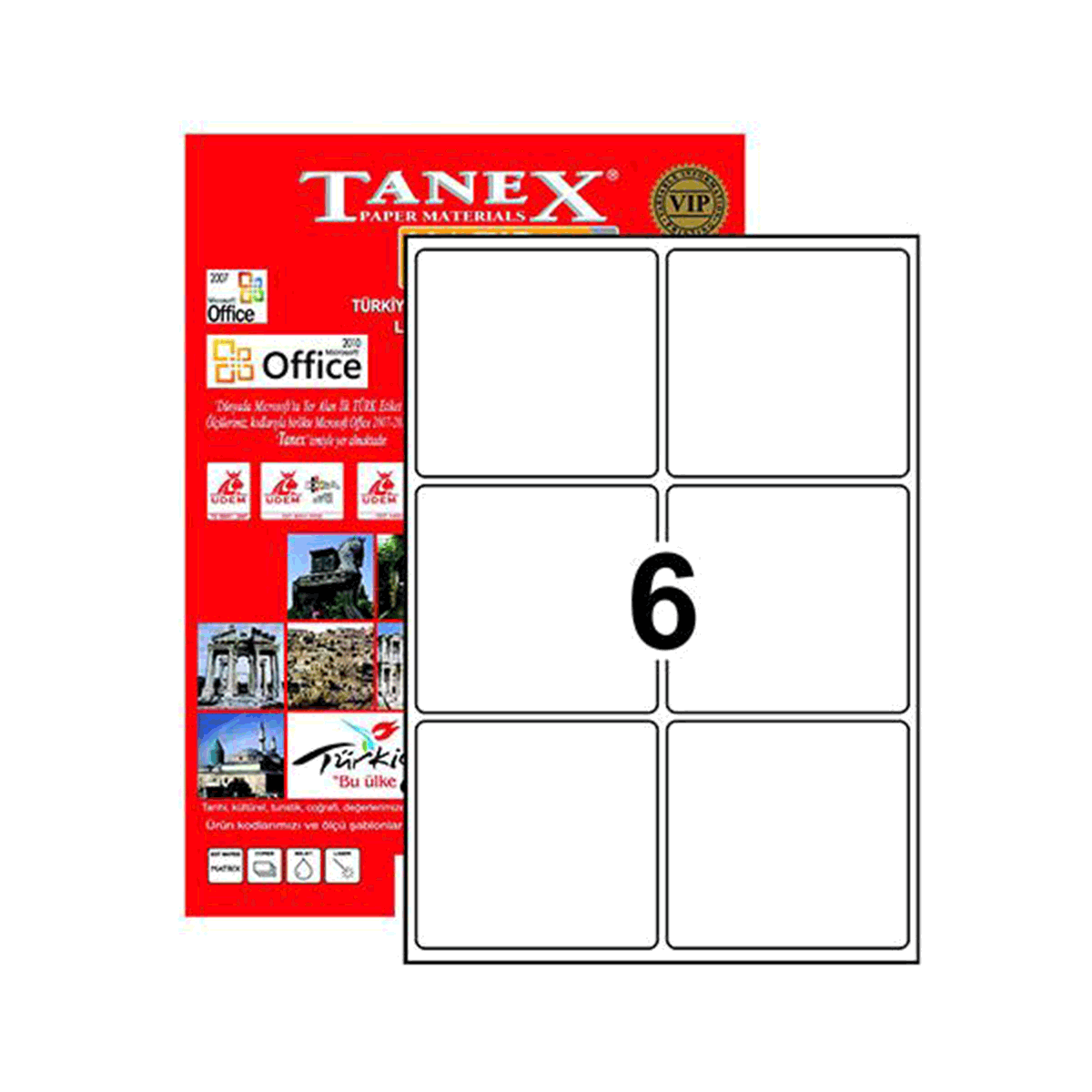 K　Taページ Tanex TW-2006 99.1 x 93.1 mm Lazer Etiket Fiyatları