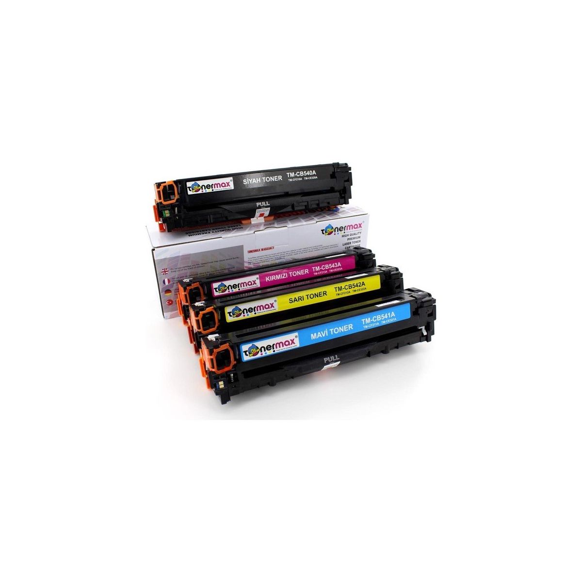 Tonermax CP1215 / CP1515 / CM1312 / CB540A HP 125A Muadil Toner Set ...