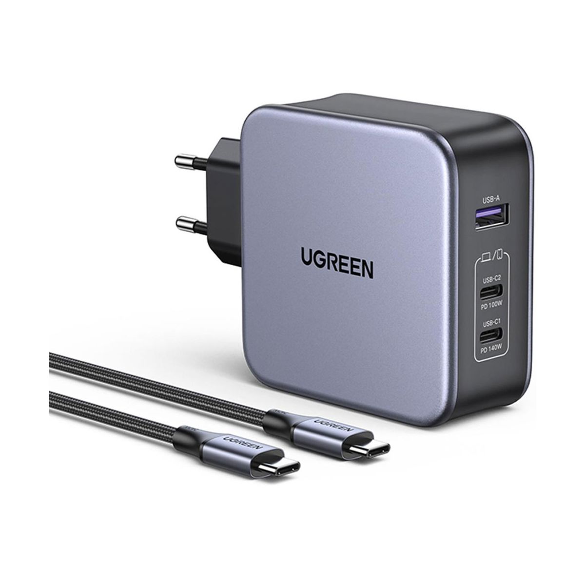 Ugreen Nexode 140 Watt USB Type-C QC PD GaN Portlu Hızlı