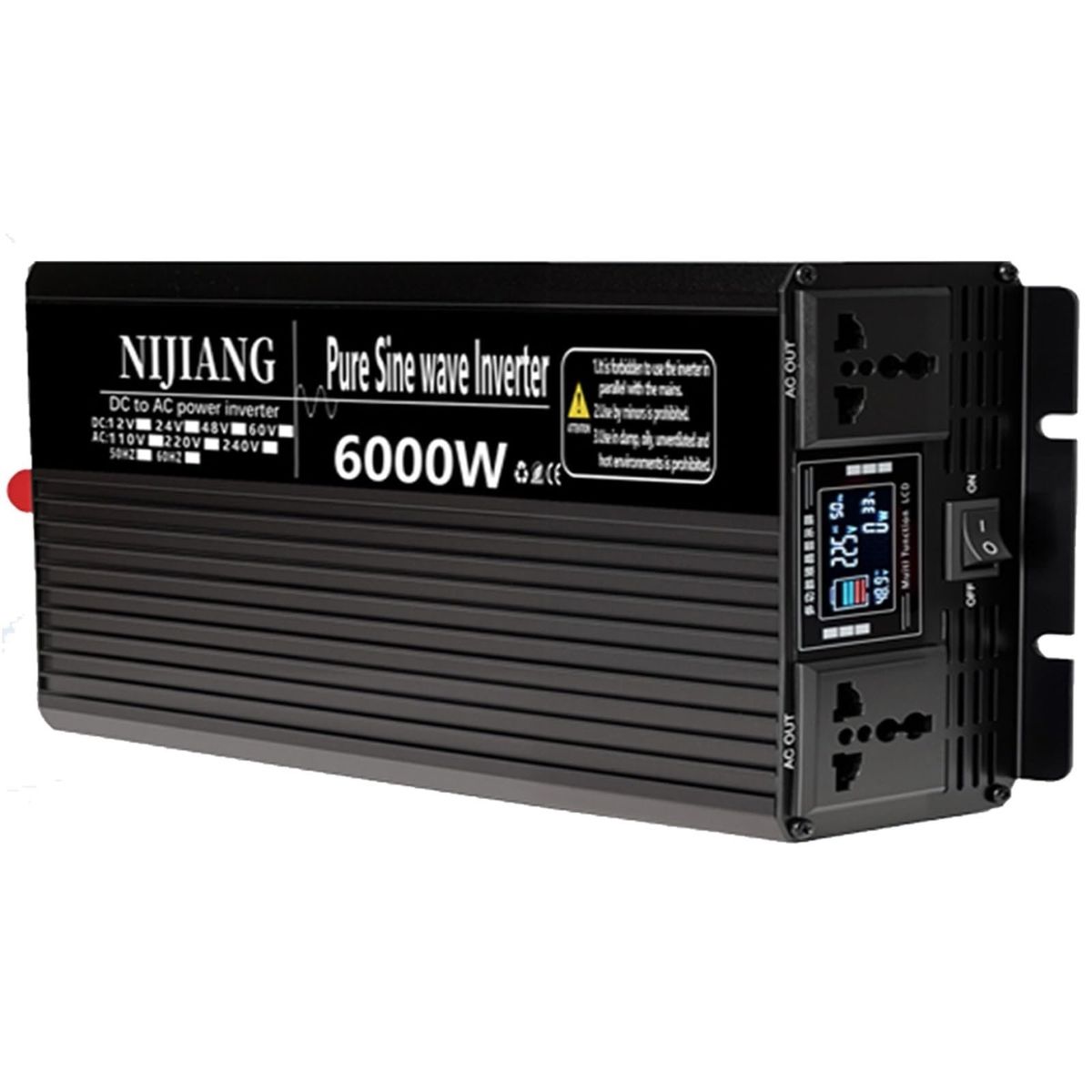 thumbnail image 2 of 5000W-12000W Pure Sine Wave Solar Inverter – 12V/24V/48V/60V To 230V, Unbranded 2 of 6