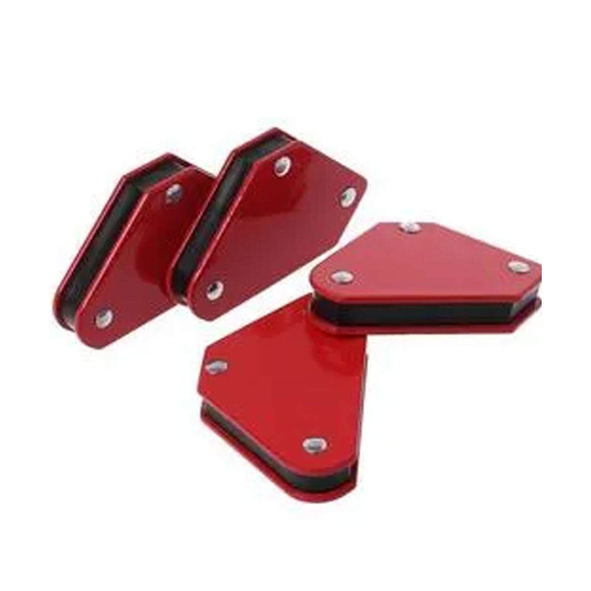 Valkyrie Kırmızı 4'lü Set Mıknatıslı Manyetik Gönye Kaynak Tutucu