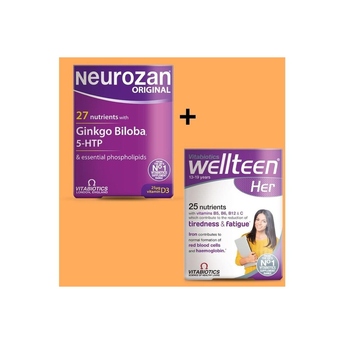 Vitabiotics Neurozan Original 30 Tablet + Wellteen Her 30 Tablet Fiyatları