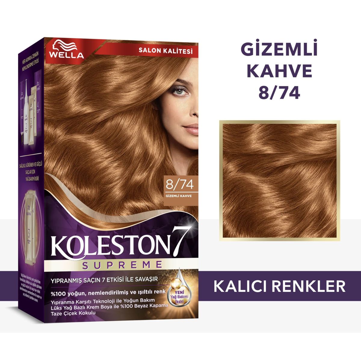 Wella Koleston Supreme 8.74 Gizemli Kahve Kit Saç Boyası Fiyatları