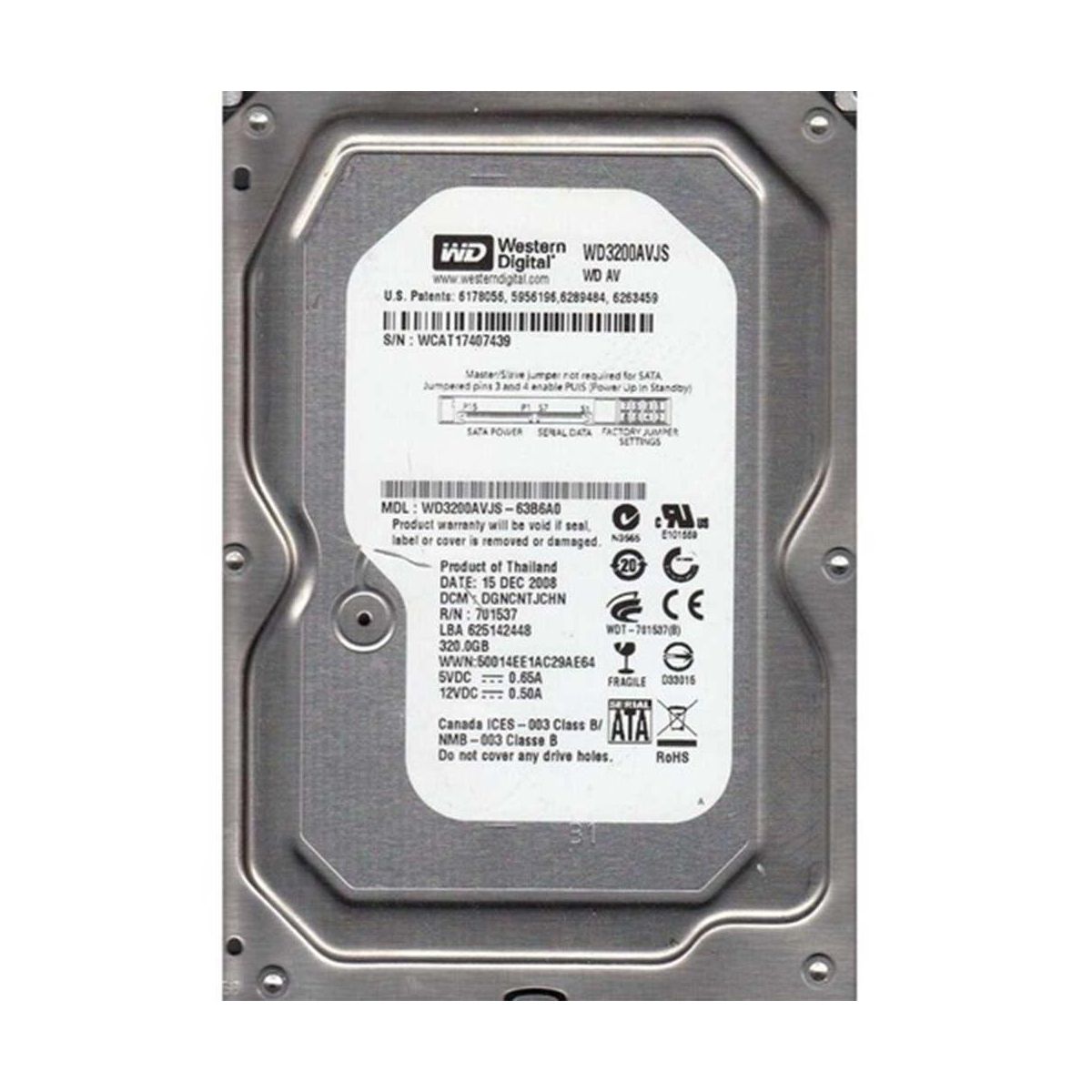 Western Digital 320GB WD3200AVJS Sabit Disk Fiyatları