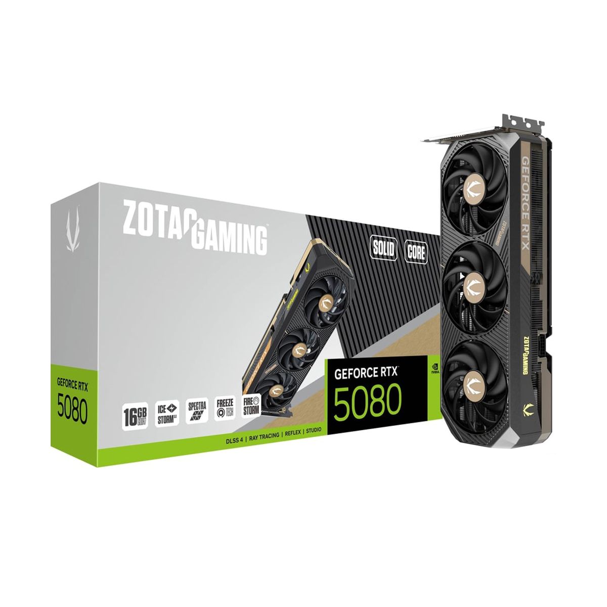 Zotac GeForce RTX 5080 Solid Core ZT-B50800D2-10P 16GB GDDR7 Ekran