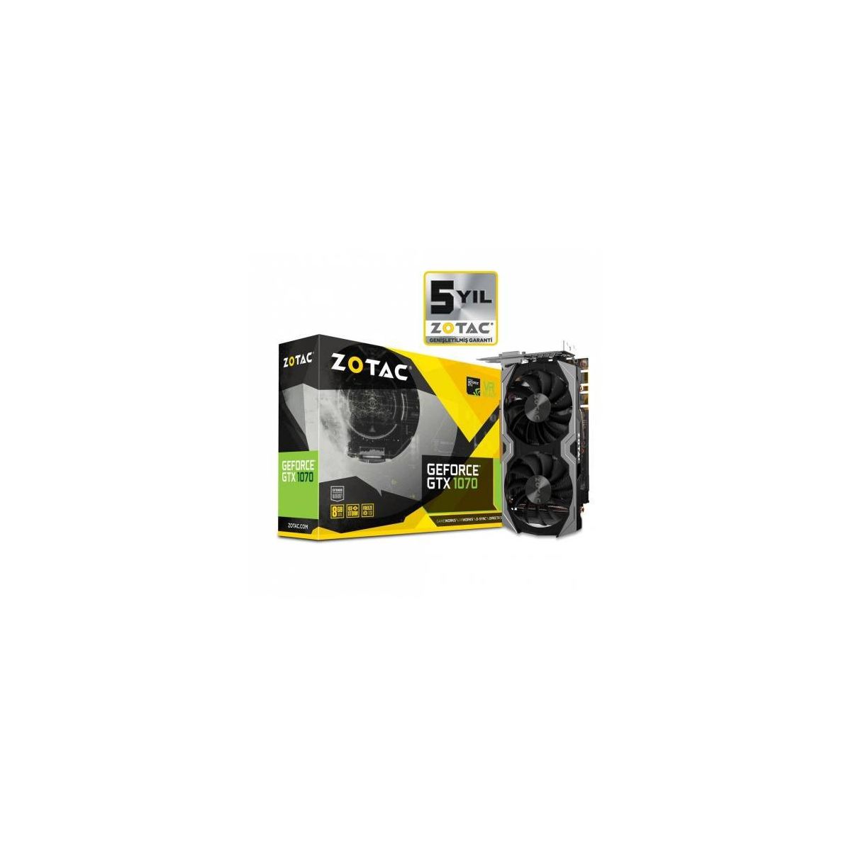 Zotac Nvidia GeForce GTX 1070 Mini 8GB 256Bit GDDR5 DX12 ZT