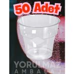 🥤 180 Cc Kristal Plastik Bardak 50’li – Şeffaf Sert ve Dayanıklı Sunum Bardağı ✨